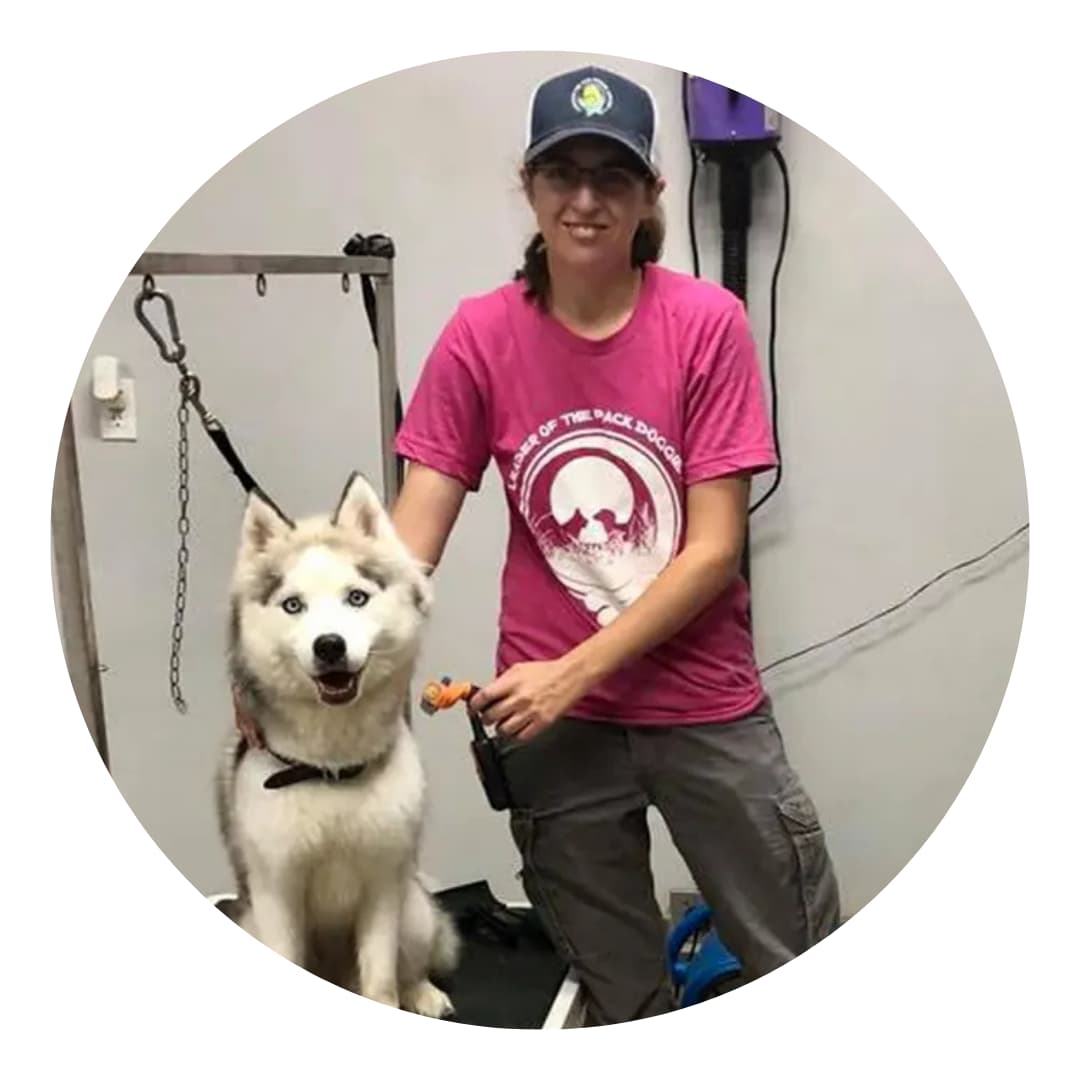 Emma the groomer, friendly portrait
